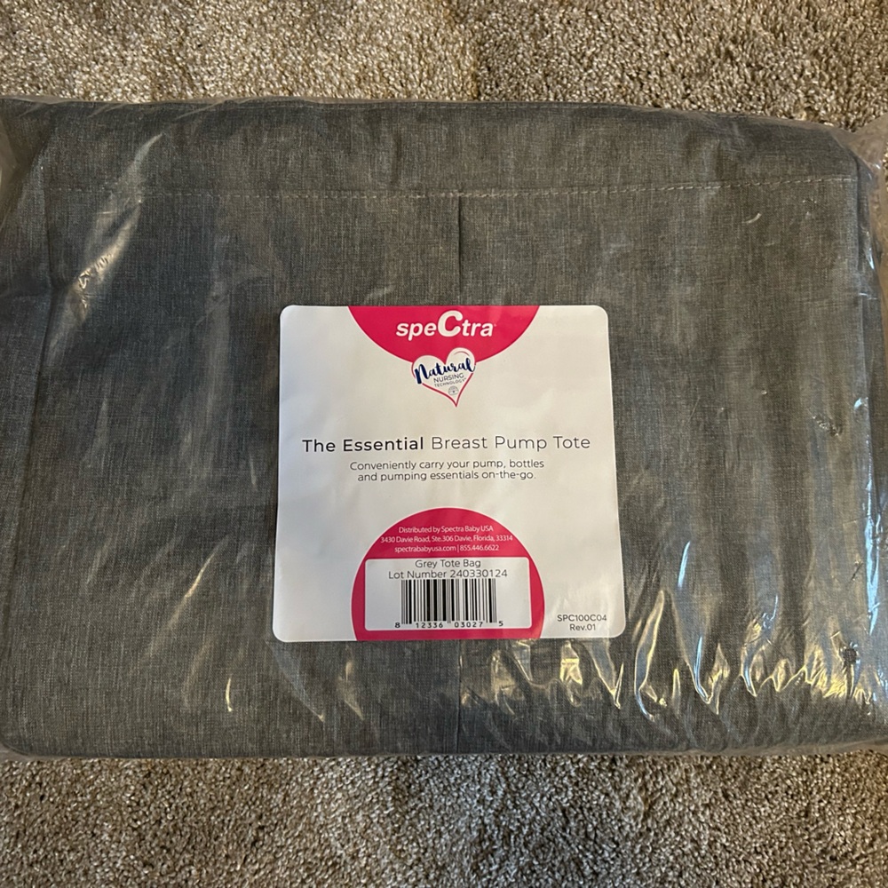Spectra Gray Breast Pump Tote